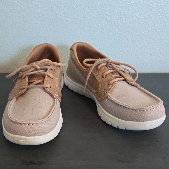 Skechers Go Walk Lite Goga Mat Boat Shoes Size 8.5 - Picture 1 of 10